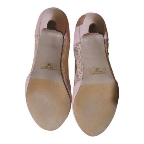 Elegant Pink Lace Women Shoes - Picture 3 of 8